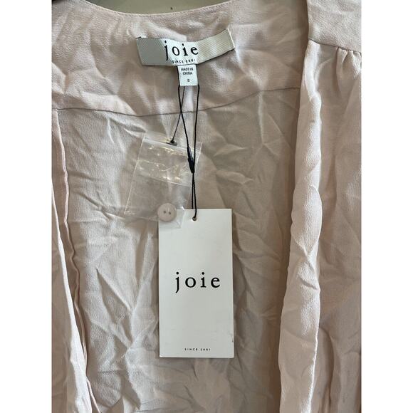 Joie Leigh 100%Silk Women's V-Neck Wrap Hushed Violet Top Size Small-$298 - Picture 5 of 11